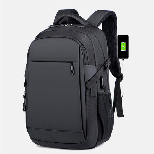 Fashion Men's Black Double-shoulder Backpack JFA UNIjuntos Entreprise