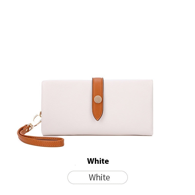 Women's Wallet Contrast Color Hasp Long Zipper Multi-functional Simple Fashion Clutch Store Hive UNIjuntos