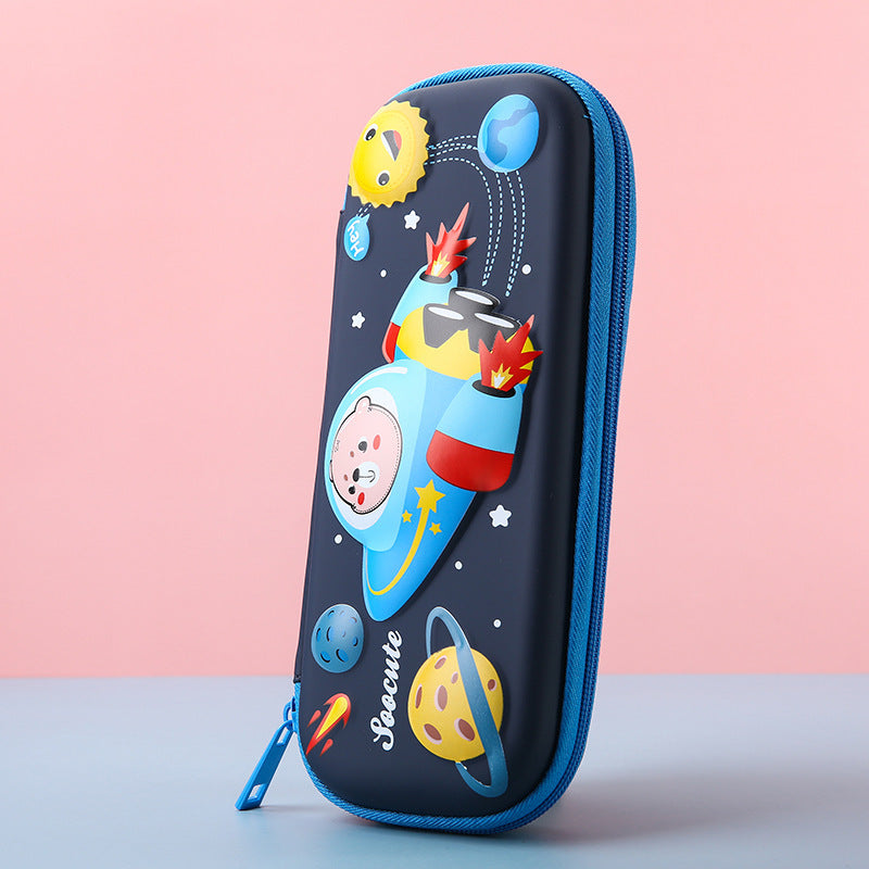 3D Cartoon Primary School Student Storage Pencil Bag