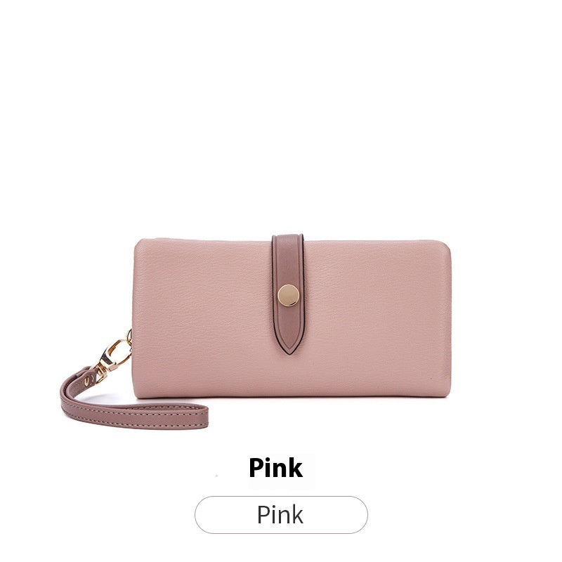 Women's Wallet Contrast Color Hasp Long Zipper Multi-functional Simple Fashion Clutch Store Hive UNIjuntos