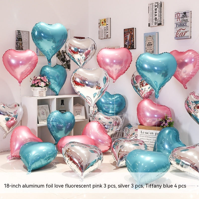 Heart-shaped Aluminum Balloon 520 Wedding Room Decoration Birthday Party