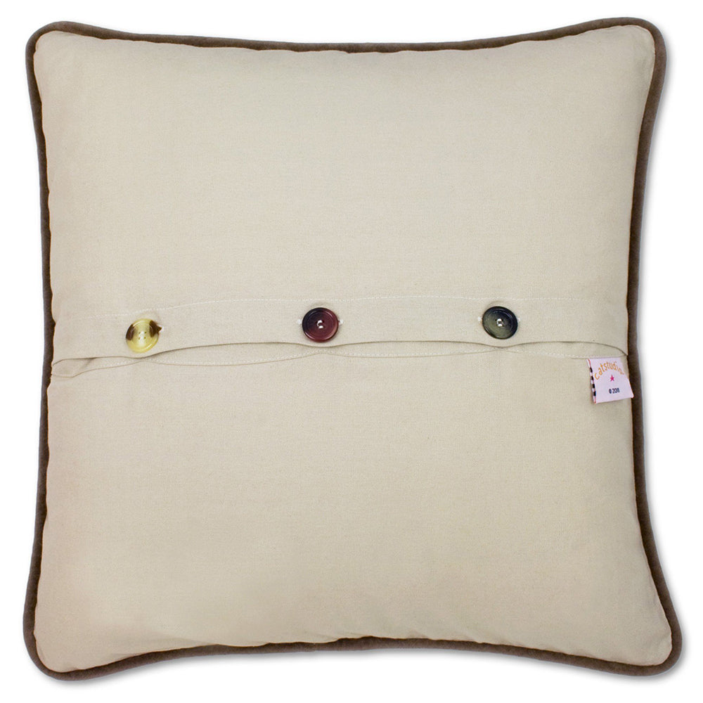 Adirondacks Hand-Embroidered Pillow-1
