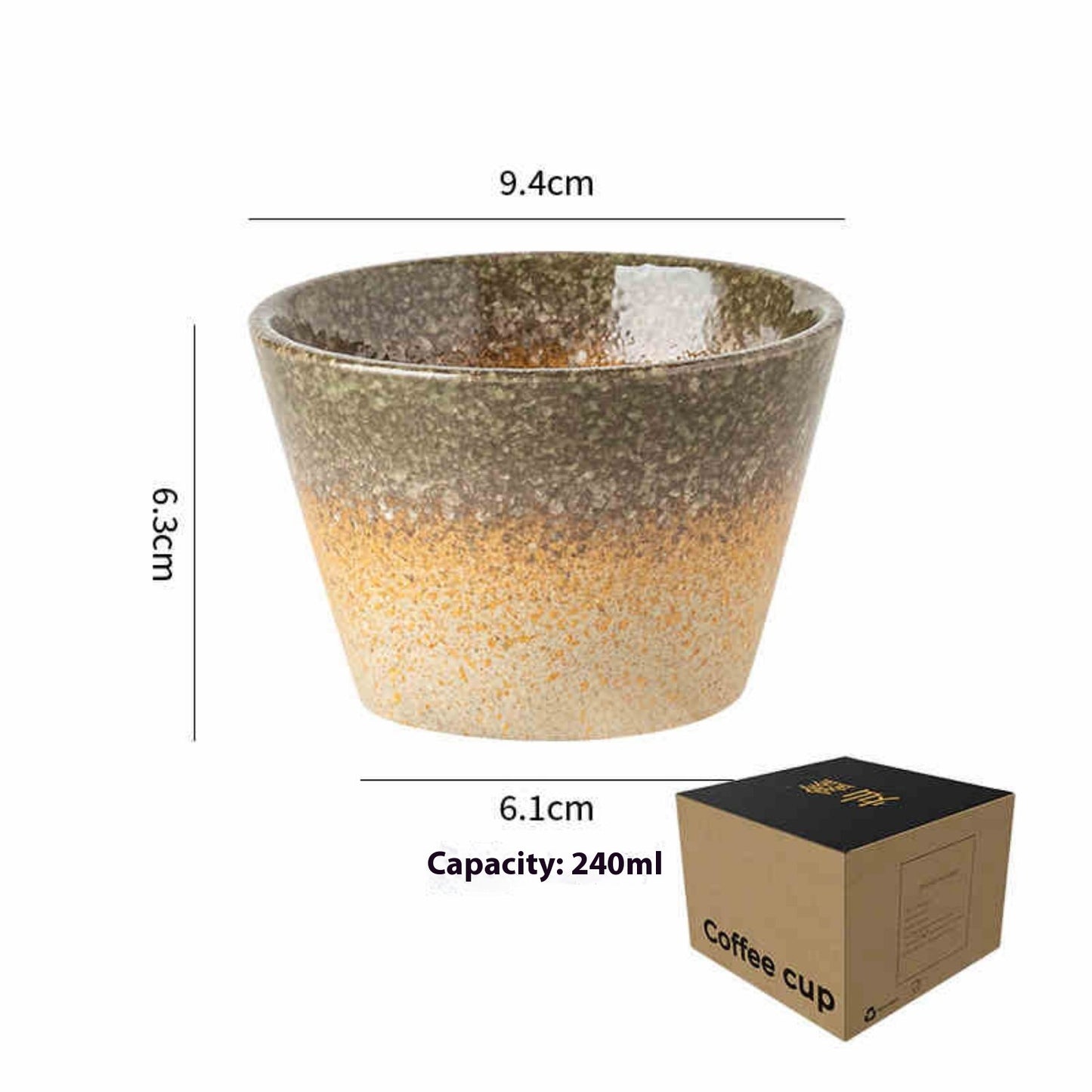 Ceramic Coffee Cup Nordic Retro