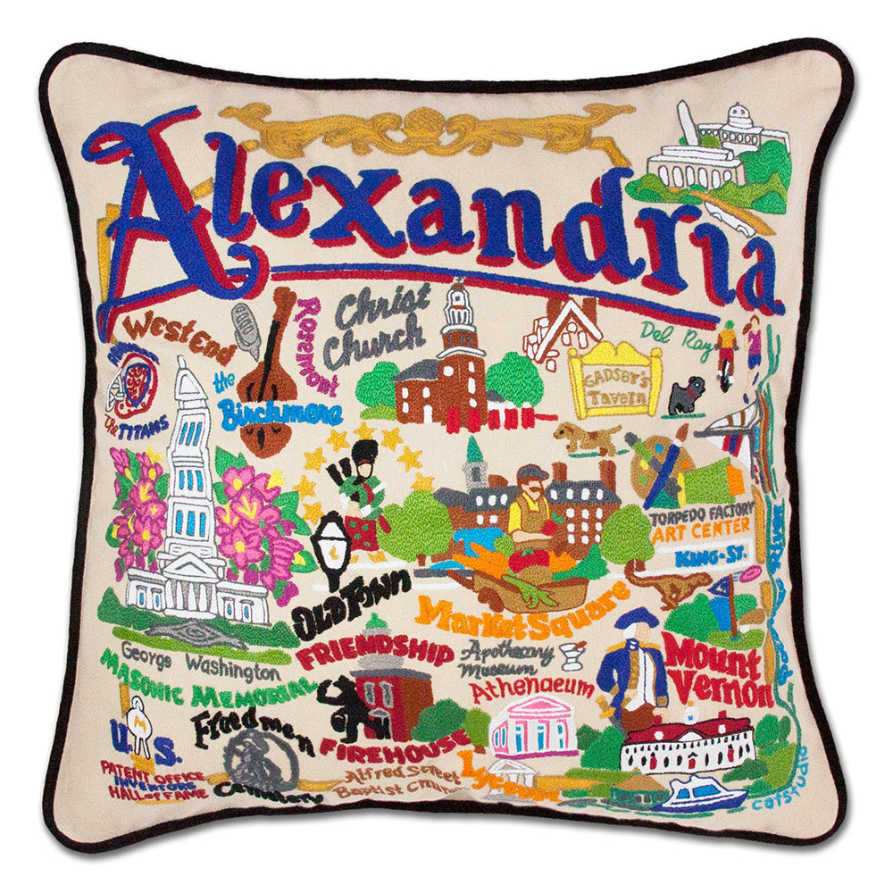 Alexandria Hand-Embroidered Pillow-0