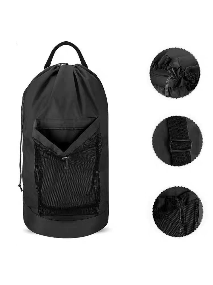 Sand-free Waterproof Oxford Cloth Drawstring Large Capacity Foldable Double-shoulder Travel Laundry Carrier JFA UNIjuntos Entreprise
