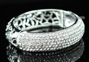Wedding Pageant Bangle Bracelet use Swarovski Crystal XB042-0