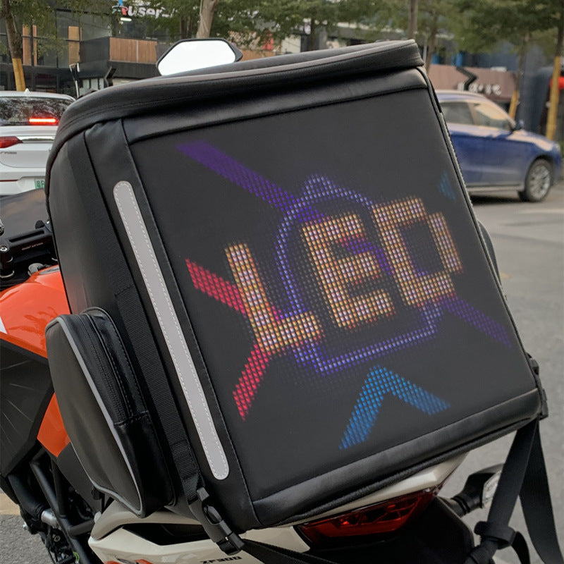 Motorcycle Tail Bag DIY Custom LED Mobile Display