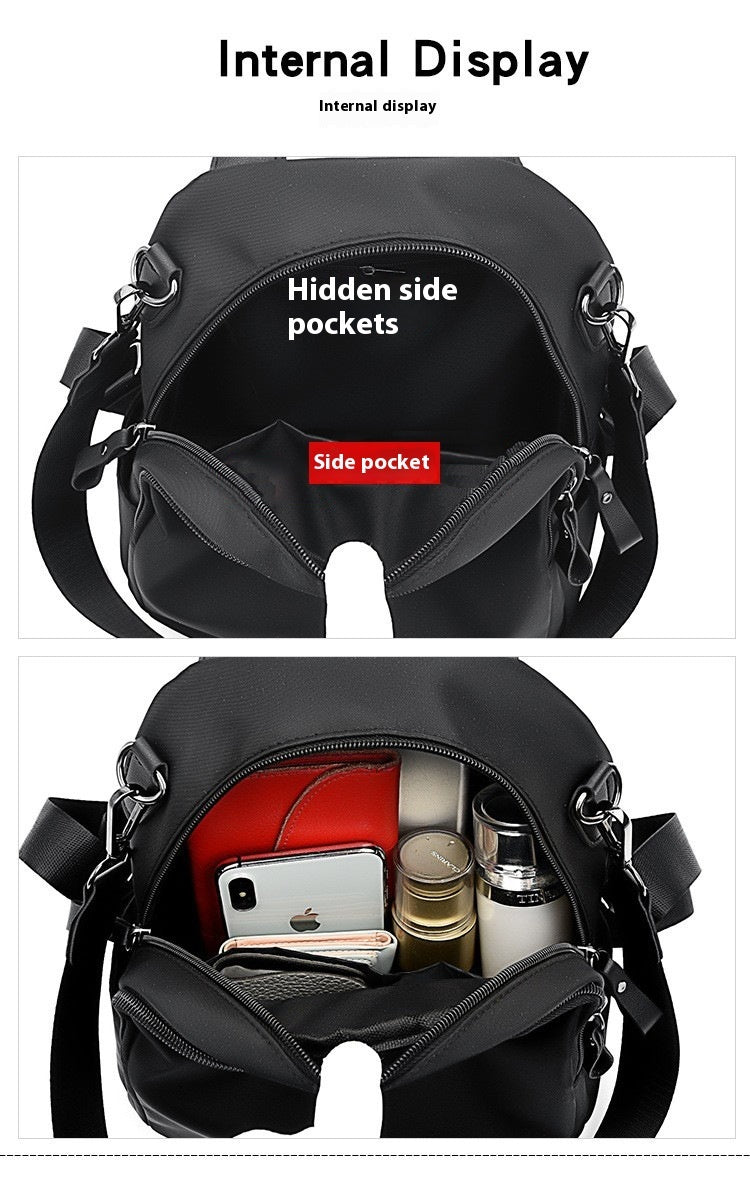 Sac à dos en tissu Oxford décontracté pour femmes de voyage de grande capacité