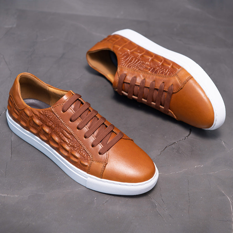 Casual Trend Grain Men's Low Trendy Shoes Store Hive UNIjuntos