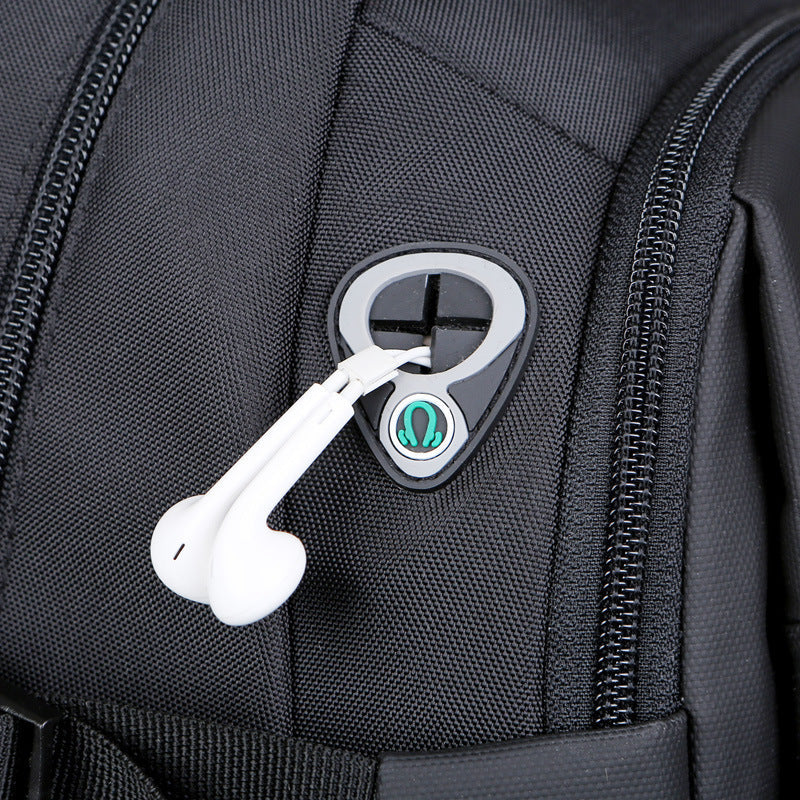 Fashion Men's Black Double-shoulder Backpack JFA UNIjuntos Entreprise