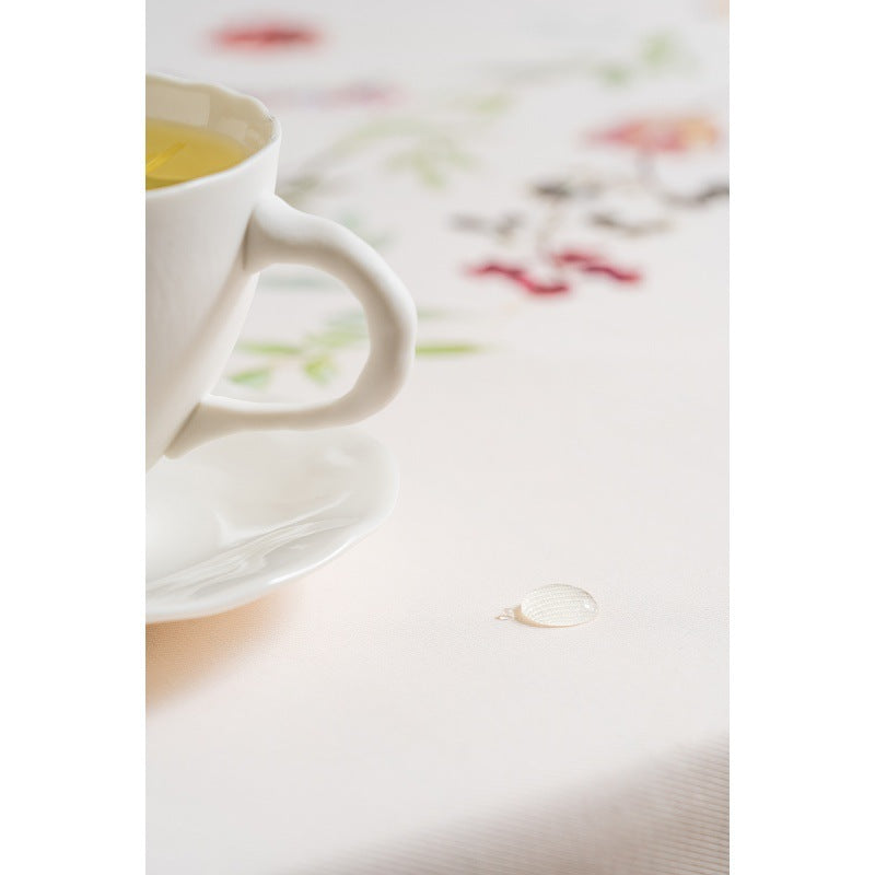 Pastoral Light Luxury Ins Designer Hand Painted Tablecloth