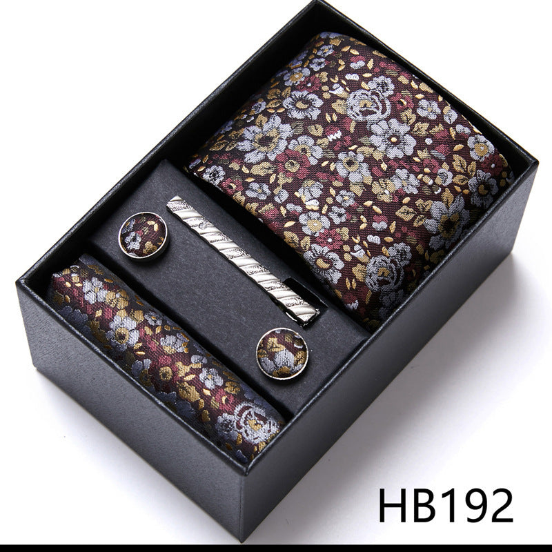 Men's Business Formal Tie Six-piece Set Gift Box