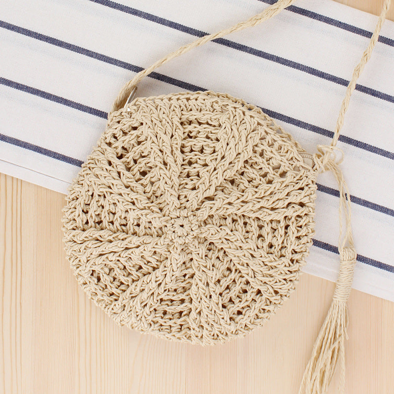 Handmade Shoulder Woven Bag Summer Beach