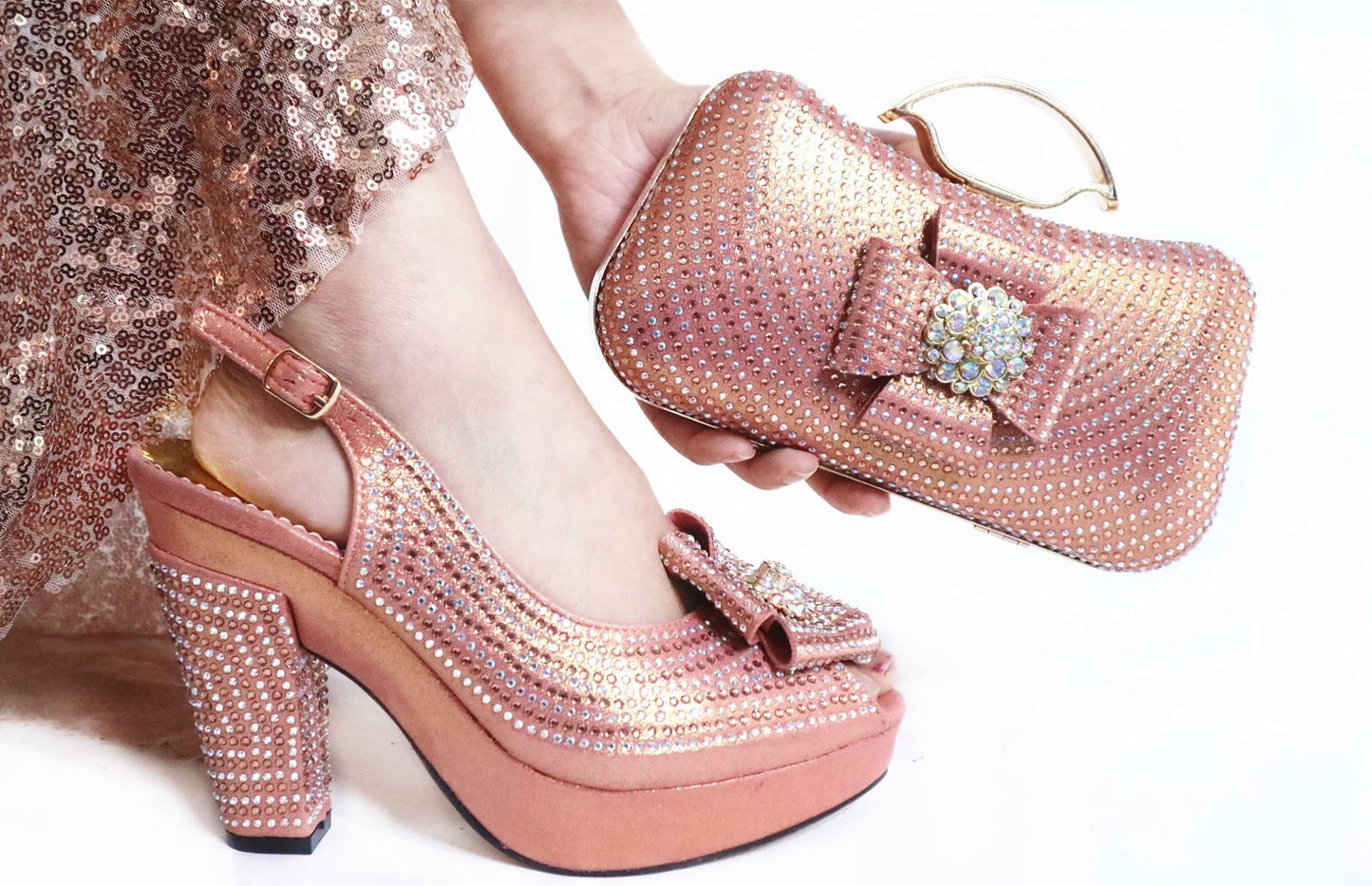 Chuck High Heels Matching Bag For Summer New Designs