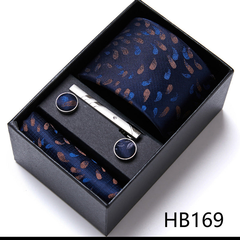 Men's Business Formal Tie Six-piece Set Gift Box
