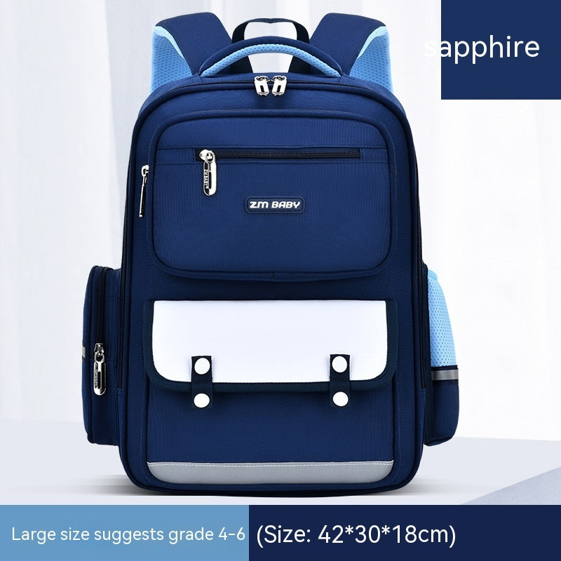 Primary School Student Schoolbag Male Grade 1-3-6 Portable Burden Alleviation Large Capacity Children's Schoolbag Backpack Store Hive UNIjuntos