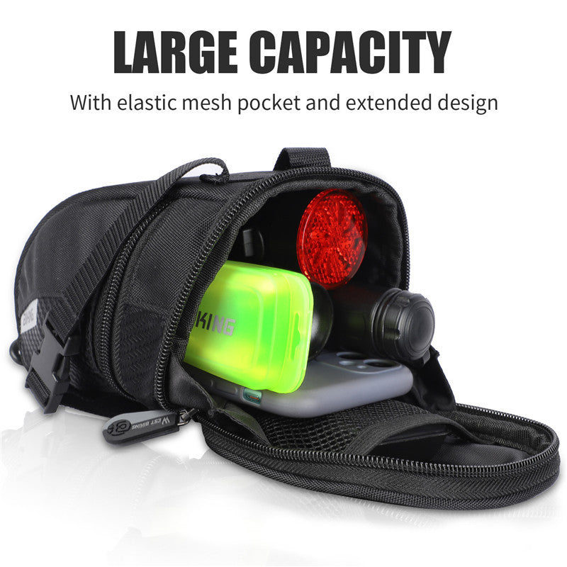 Bicycle Reflective Tail Bag Saddle Bag Back Seat Bag