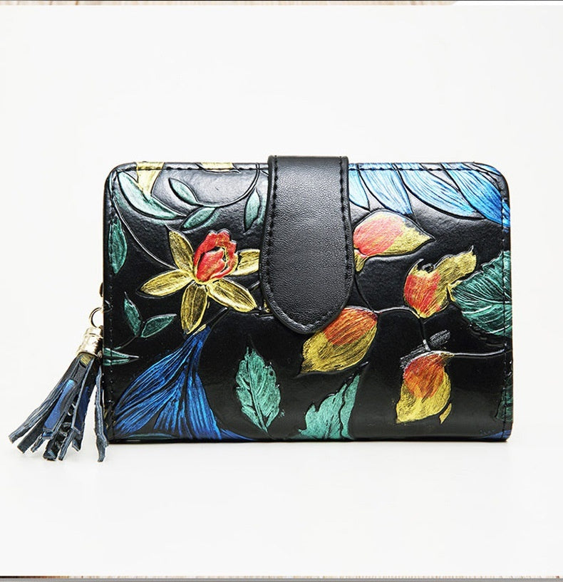 Portefeuille court en cuir pour femmes à la mode Store Hive UNIjuntos