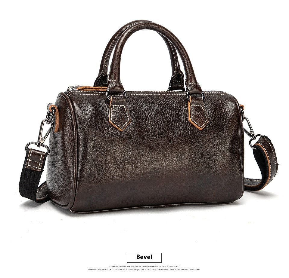 Retro Women Bag First Layer Cattlehide Leather Casual And Portable Women's Handbag Store Hive UNIjuntos