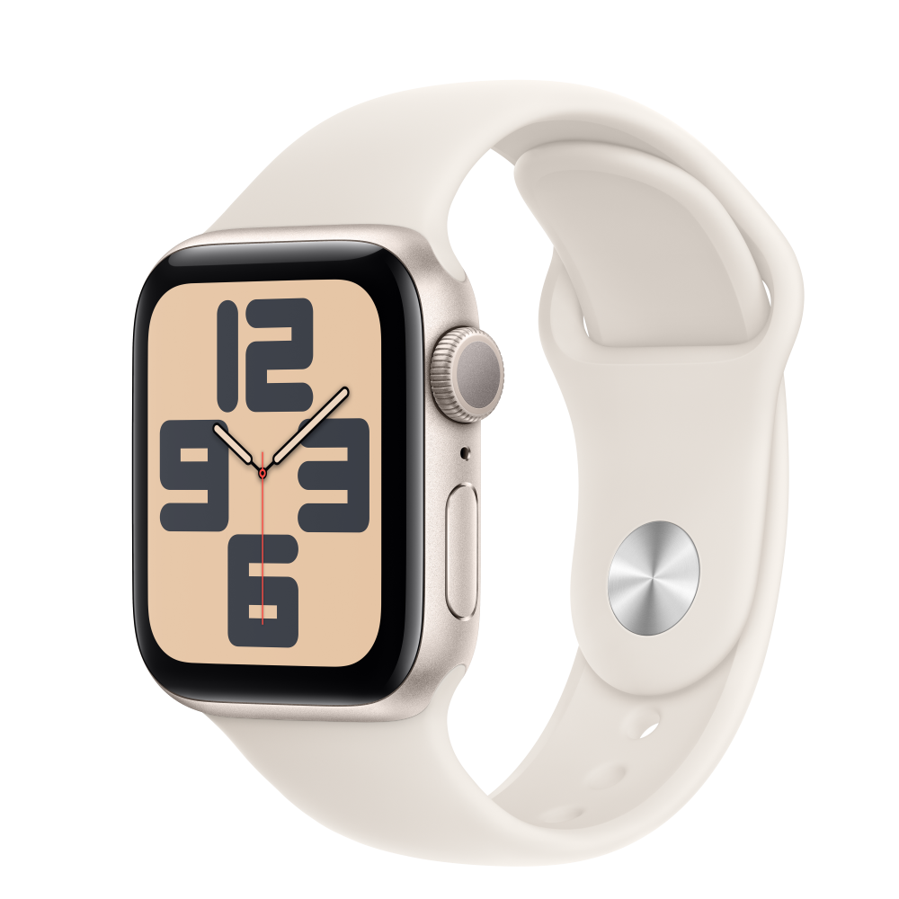 Apple Watch SE2 v3 GPS 40mm csillagfény alutok, sportszíj M/L (APPLE-MXEG3QH)-0