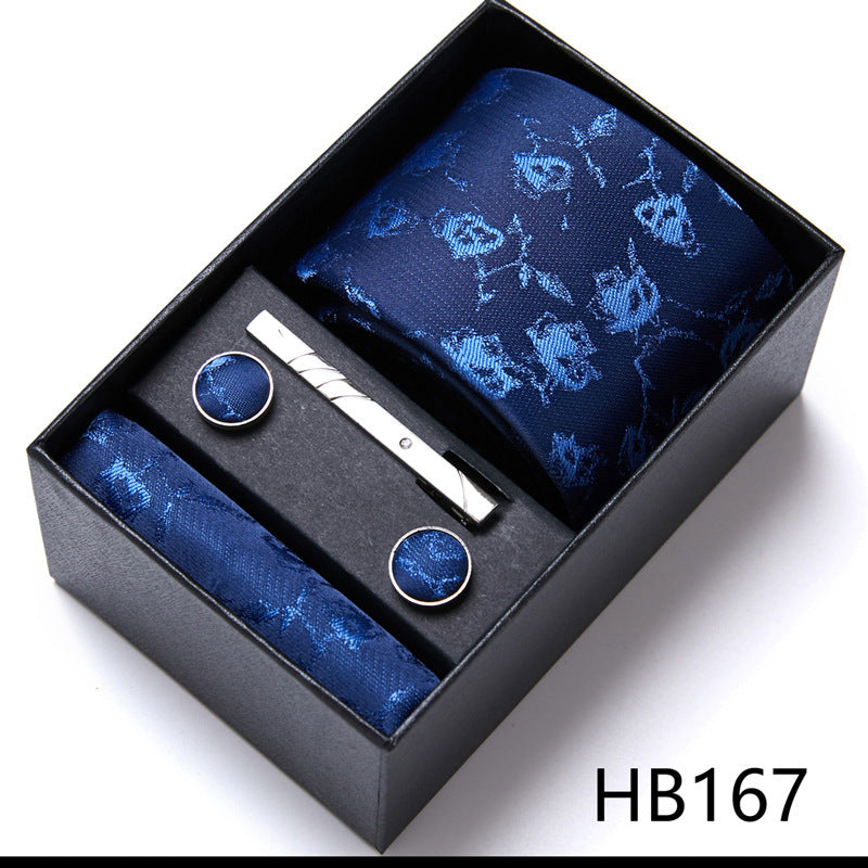 Men's Business Formal Tie Six-piece Set Gift Box