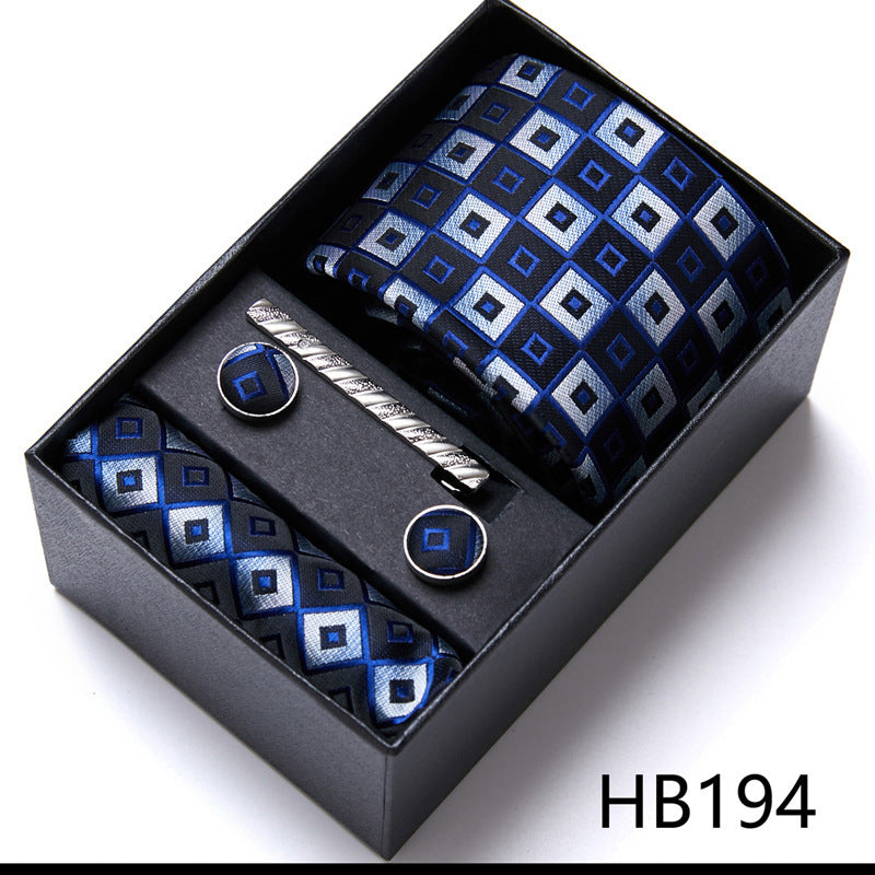 Men's Business Formal Tie Six-piece Set Gift Box