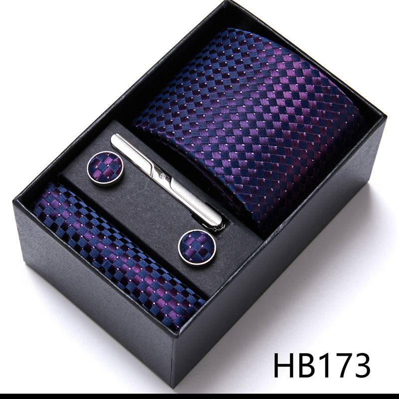 Men's Business Formal Tie Six-piece Set Gift Box