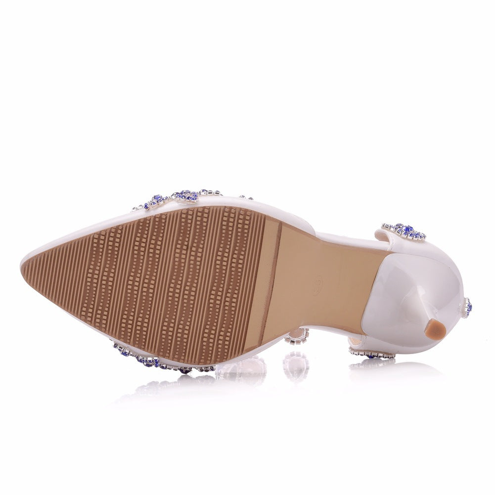 Large Size Pointed Buckle Stiletto Heel High Heels