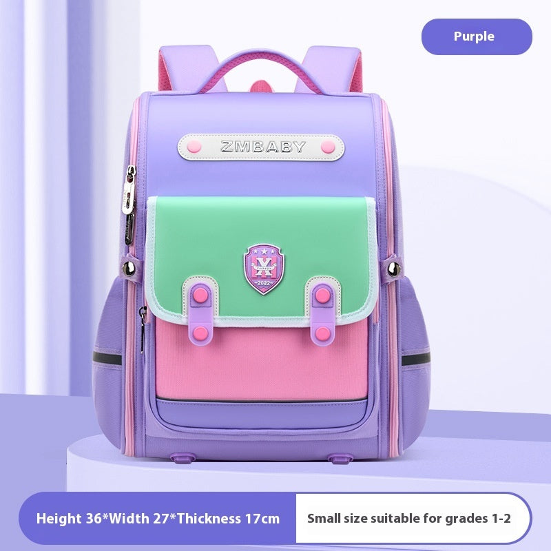 New Sesame Baby Primary School Schoolbag Grade 1-3-6 British Style Boys' Schoolbag Lightweight Girls Backpack Store Hive UNIjuntos