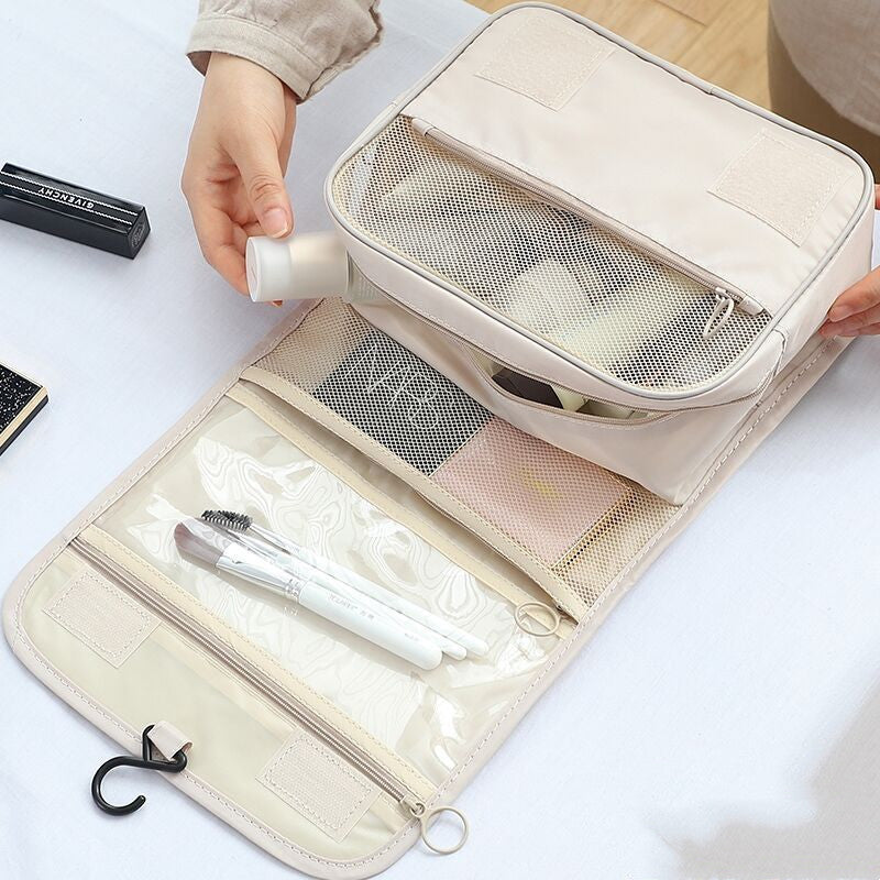 Small-size Cosmetic Bag Portable Korean Simple Girl Heart Wash Bag Large Capacity Men's Cosmetic Bag Hook Bag JFA UNIjuntos Entreprise