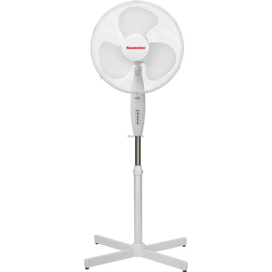 Ventilator cu picior, Hausmeister, HM8503 40cm, telecomanda, ventilator stand, Alb (HM8503)-0