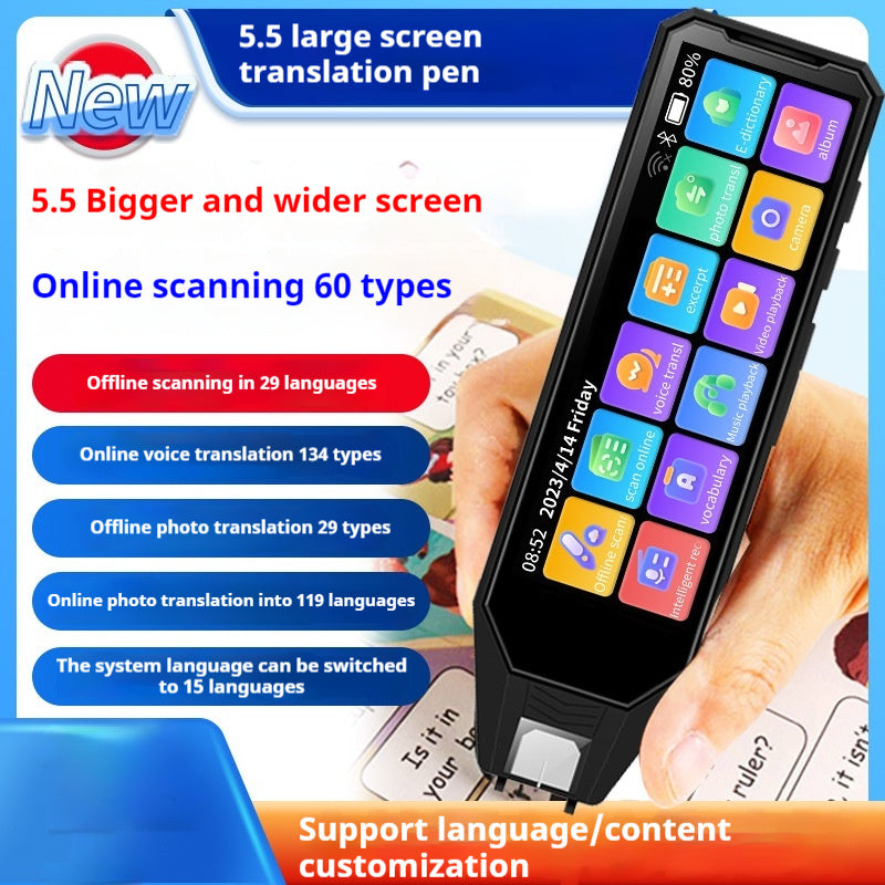 Offline International Version Large Screen Scanning Pen 134 Multi-language