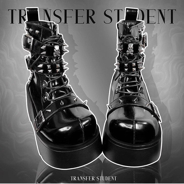 New Punk Handsome Thick Bottom Short Women's Boots Store Hive UNIjuntos