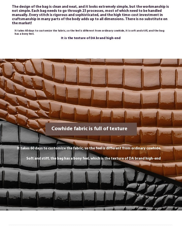 Cowhide Bag Women's Large Capacity Handbag Store Hive UNIjuntos