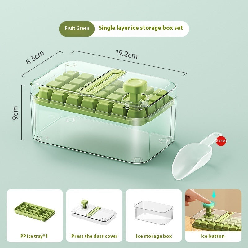 Multi-function One-click Press Ice Tray Household Quick-frozen Ice Cube Mold