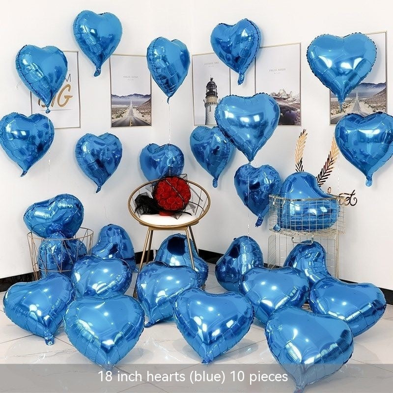 Heart-shaped Aluminum Balloon 520 Wedding Room Decoration Birthday Party