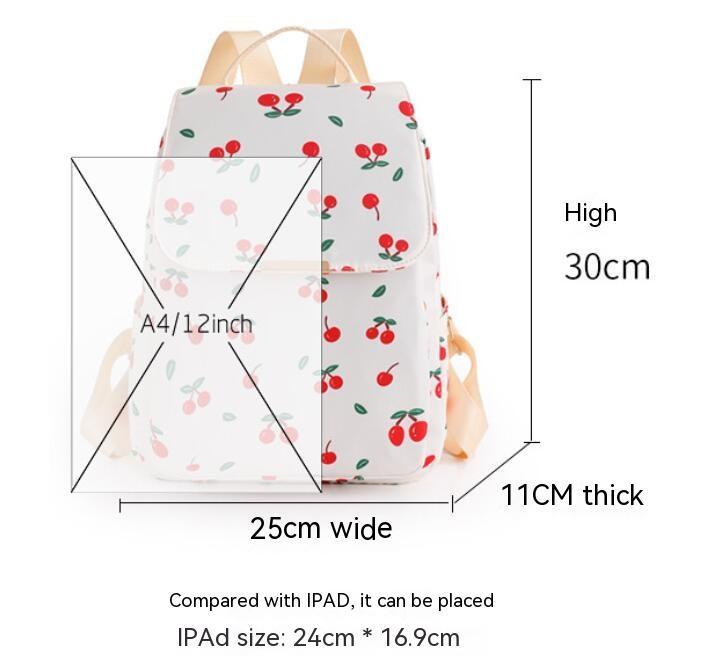Women's Oxford Cloth Large-capacity Printed Casual Backpack