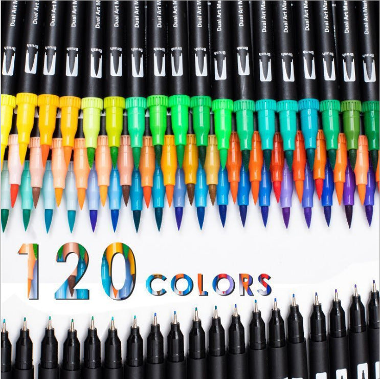 Soft Head Color Watercolor Pen Art Student Painting Coloring Gift Set