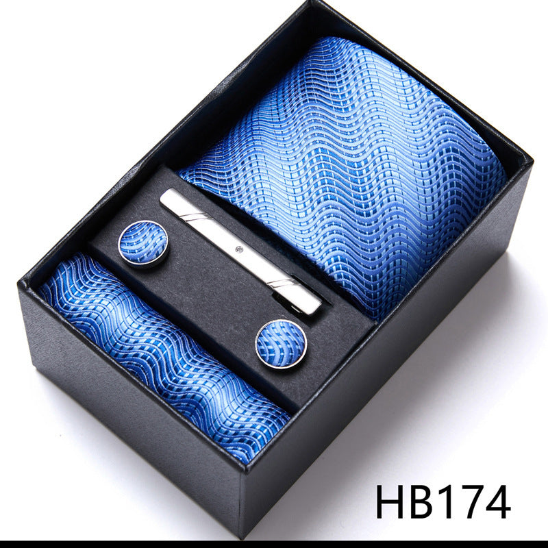 Men's Business Formal Tie Six-piece Set Gift Box
