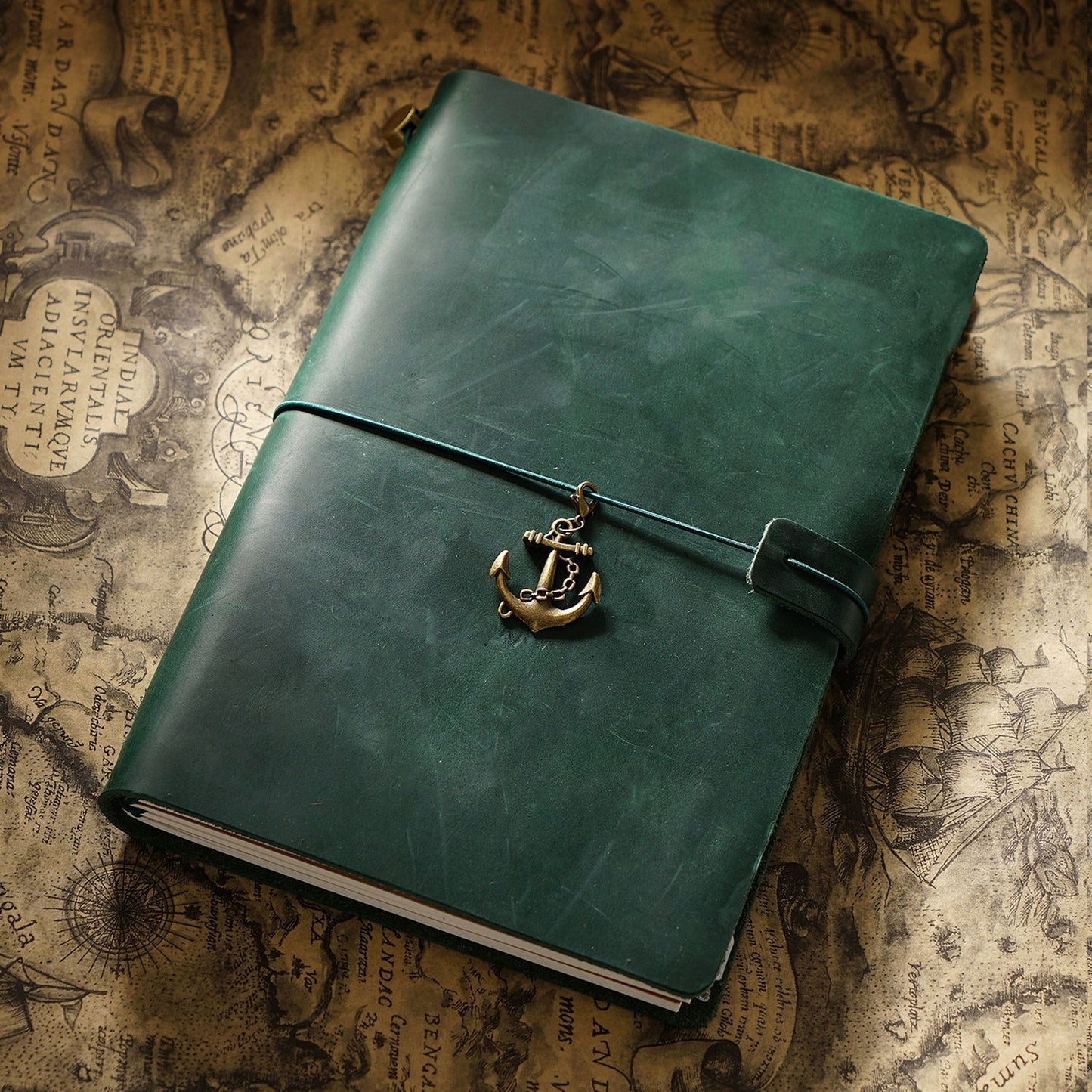 Travel Notebook Cowhide Leather Diary Vintage