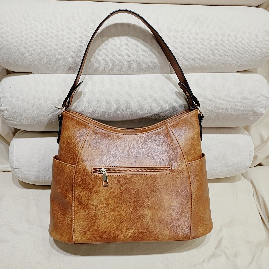 Retro Double Zipper Tassel Women's Portable Shoulder Bag Store Hive UNIjuntos