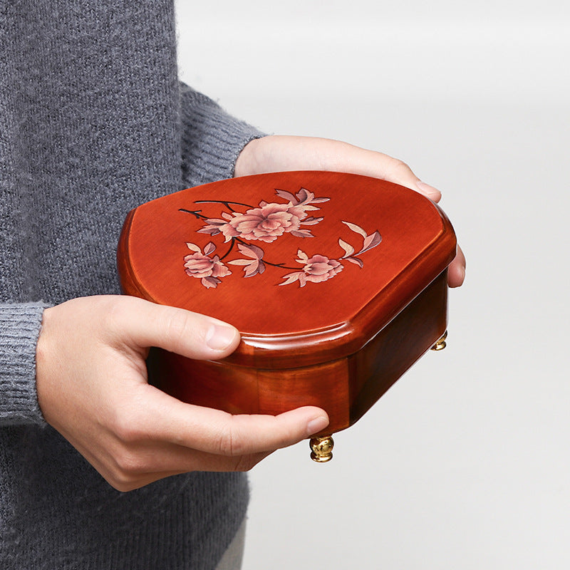 European Fashion Wooden Jewelry Music Box