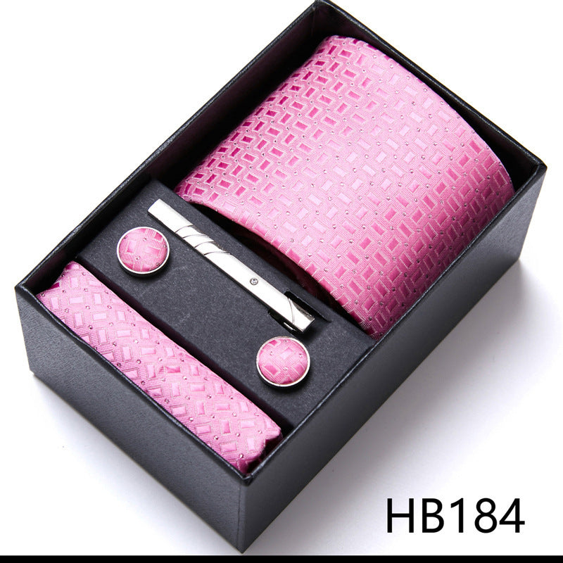 Men's Business Formal Tie Six-piece Set Gift Box