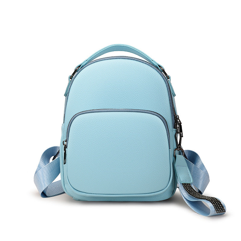 New Casual Women's Soft Leather Backpack Is Fashionable