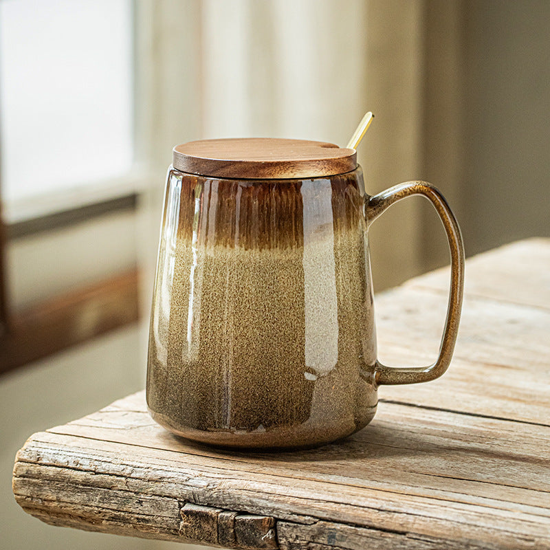 Retro Kiln Baked Mug Large Capacity Ceramic Cup