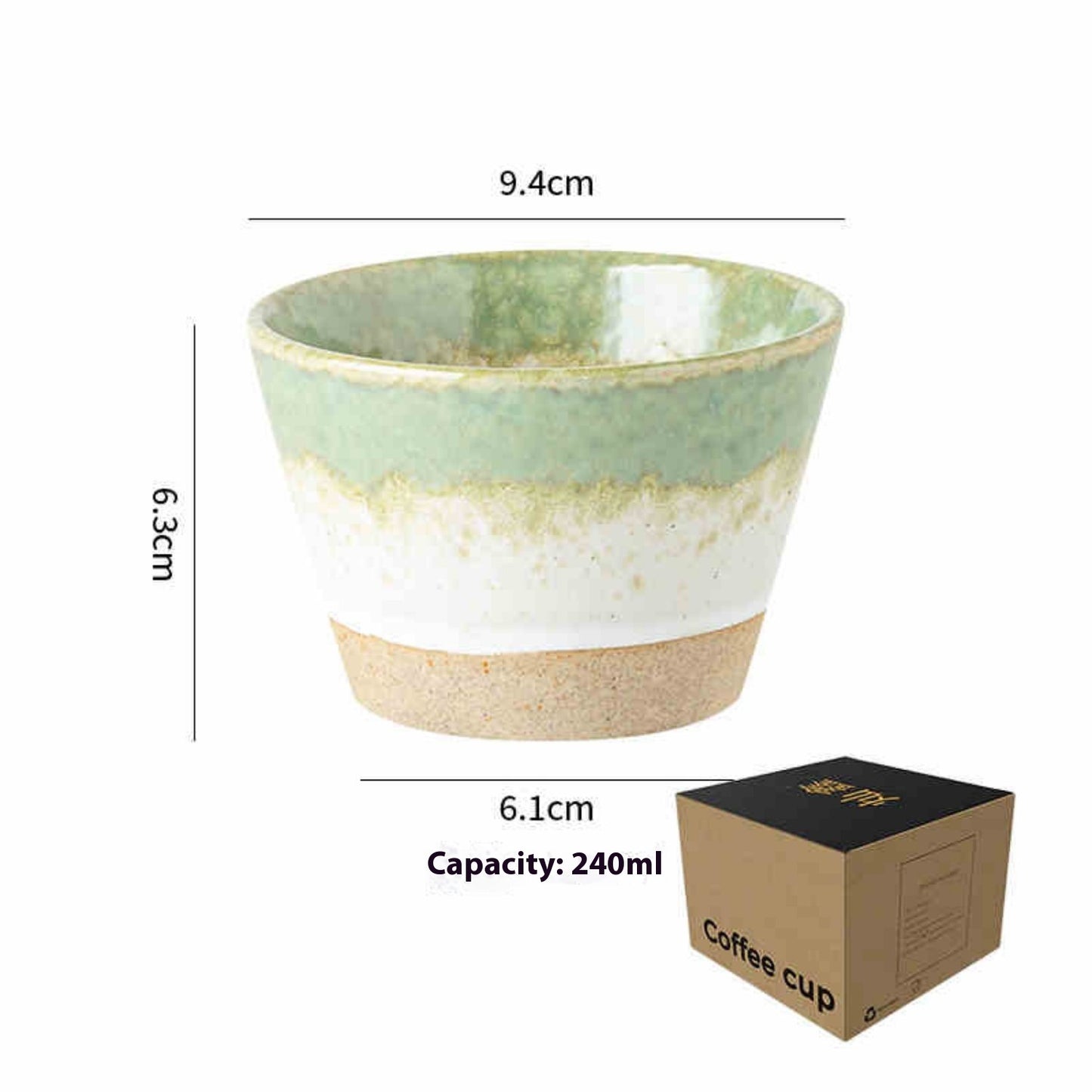 Ceramic Coffee Cup Nordic Retro