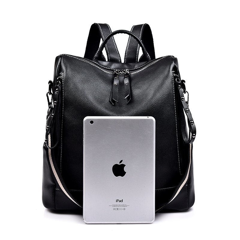 Textured Backpack New Fashion Large-capacity School Bag