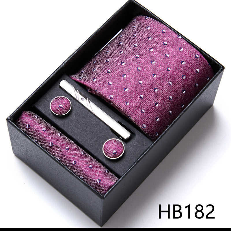 Men's Business Formal Tie Six-piece Set Gift Box