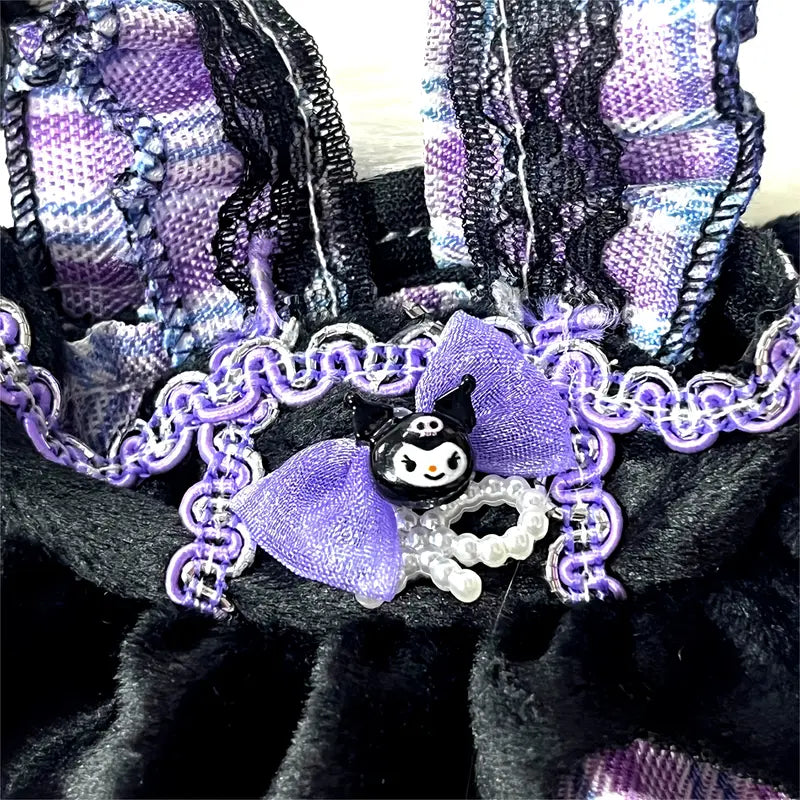 Cospaly Kuromi Doll Clothing Accessory Set LABUBU Doll Clothes Green Mulberry