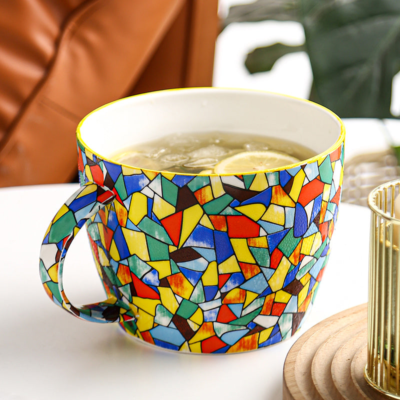 Extra Large Ceramic Mug With Large Capacity And Wide Mouth